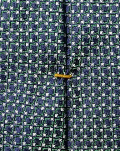 Eton Men's Geometric Jacquard Silk Tie | Thumbnail 3