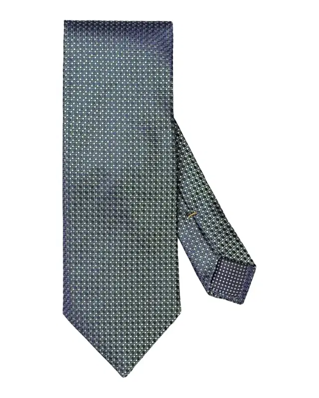 Eton Men's Geometric Jacquard Silk Tie