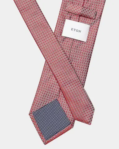Eton Men's Micro Circle Silk Tie | Thumbnail 2