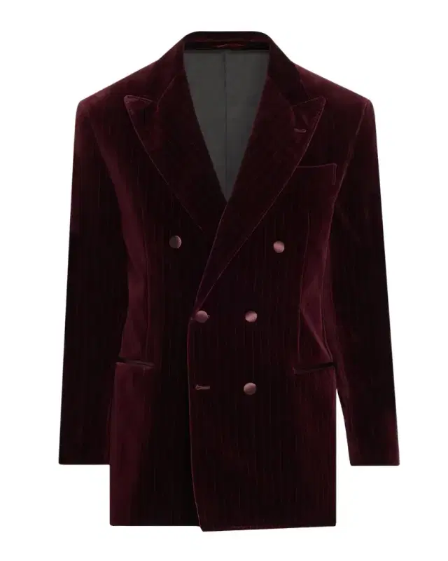 Brunello Cucinelli Men's Striped Velvet Cotton Blazer
