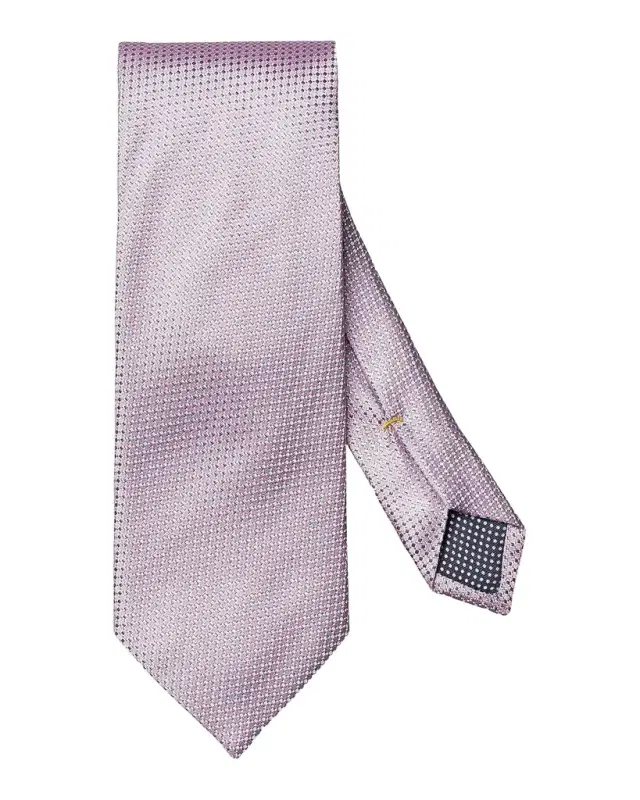 Eton Men's Geometric-Woven Linen Tie