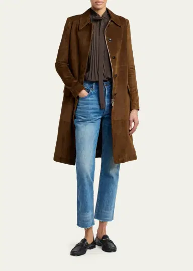 Tom Ford Pleated Balloon-Sleeve Neck-Scarf Blouse | Thumbnail 2