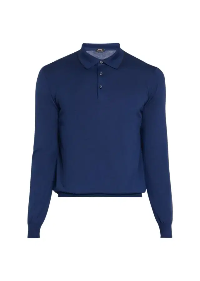 Cesare Attolini Men's Cashmere and Silk Tipped Polo Sweater