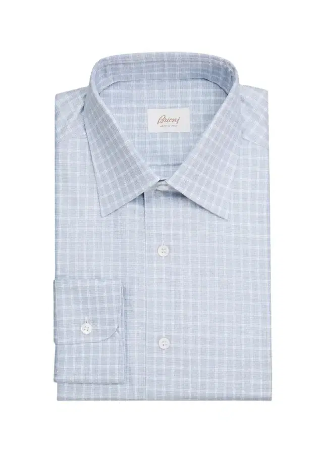 Brioni Men's Checked Cotton Dress Shirt
