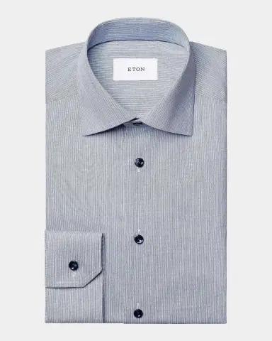 Eton Men's Slim Fit Stripe Sport Shirt | Thumbnail 8