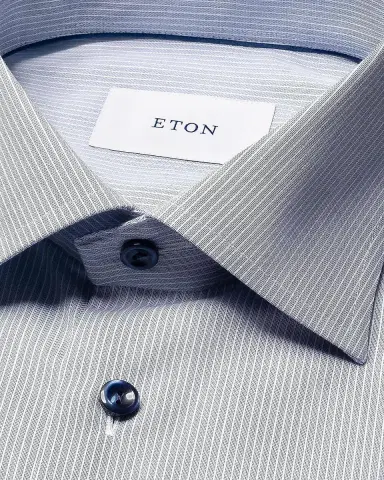 Eton Men's Slim Fit Stripe Sport Shirt | Thumbnail 9