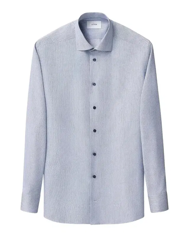 Eton Men's Slim Fit Stripe Sport Shirt