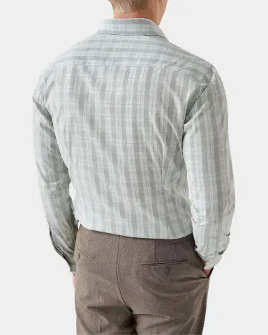 Eton Men's Contemporary Fit Plaid Sport Shirt | Thumbnail 2