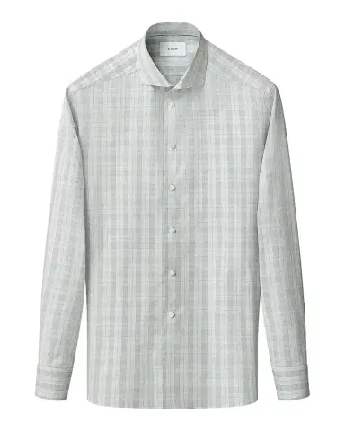 Eton Men's Contemporary Fit Plaid Sport Shirt | Thumbnail 1