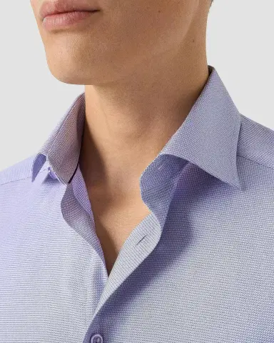 Eton Men's Contemporary-Fit Micro-Geometric Sport Shirt | Thumbnail 4