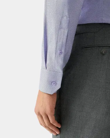 Eton Men's Contemporary-Fit Micro-Geometric Sport Shirt | Thumbnail 8