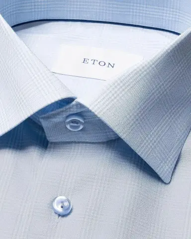 Eton Men's Contemporary-Fit Plaid Sport Shirt | Thumbnail 6