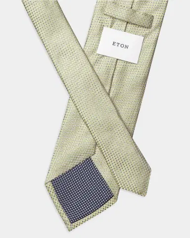 Eton Men's Micro Texture Linen Tie | Thumbnail 2