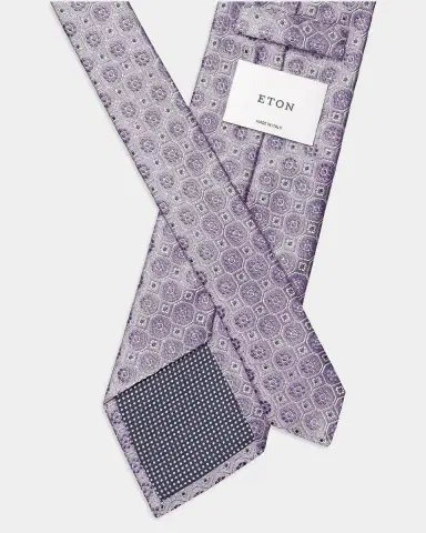 Eton Men's Floral Woven Silk Tie | Thumbnail 2 Eton Men's Floral Woven Silk Tie | Thumbnail 2