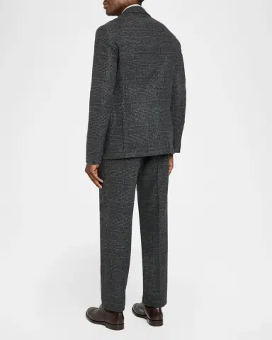Brunello Cucinelli Glen Plaid Silk-Wool Blend Suit | Thumbnail 3 Brunello Cucinelli Glen Plaid Silk-Wool Blend Suit | Thumbnail 3
