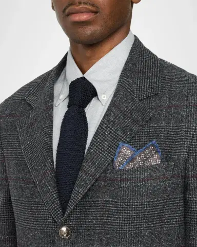 Brunello Cucinelli Glen Plaid Silk-Wool Blend Suit | Thumbnail 6 Brunello Cucinelli Glen Plaid Silk-Wool Blend Suit | Thumbnail 6