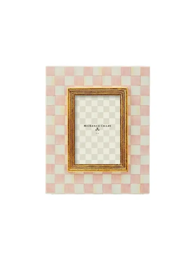 MacKenzie-Childs Rosy Check 4'' x 6'' Frame