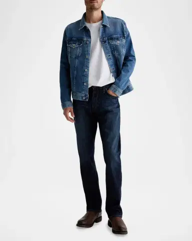 AG Jeans Protege Dark-Wash Straight-Leg Jeans | Thumbnail 2