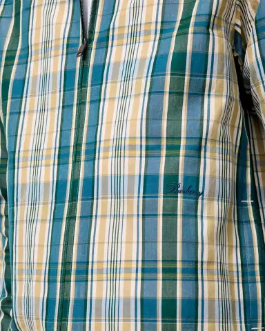 Burberry Men's Ollie Plaid Cotton-Linen Overshirt | Thumbnail 3 Burberry Men's Ollie Plaid Cotton-Linen Overshirt | Thumbnail 3
