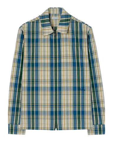 Burberry Men's Ollie Plaid Cotton-Linen Overshirt | Thumbnail 1 Burberry Men's Ollie Plaid Cotton-Linen Overshirt | Thumbnail 1