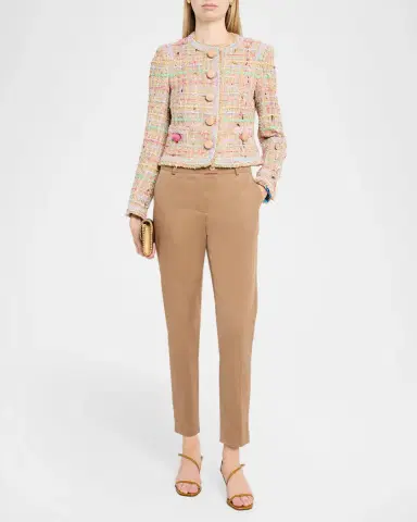 MAISON COMMON Cotton Blend Tweed Macaroon Jacket | Thumbnail 2