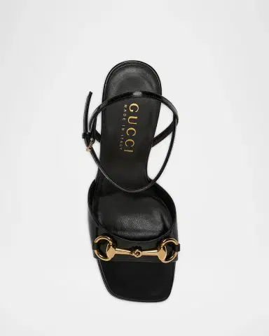 Gucci 85mm Signora Leather Ankle-Strap Sandals | Thumbnail 5 Gucci 85mm Signora Leather Ankle-Strap Sandals | Thumbnail 5