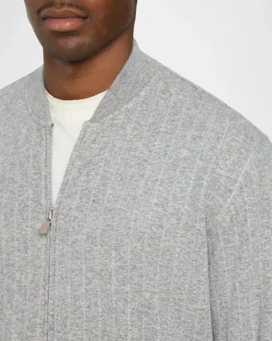 Brunello Cucinelli Men's Cotton-Blend Cardigan | Thumbnail 5