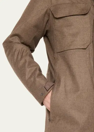 Sease Men's Wool-Cashmere Field Jacket | Thumbnail 5