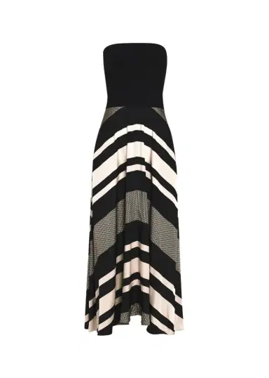 Ramy Brook Oakley Striped A-Line Midi Dress | Thumbnail 1