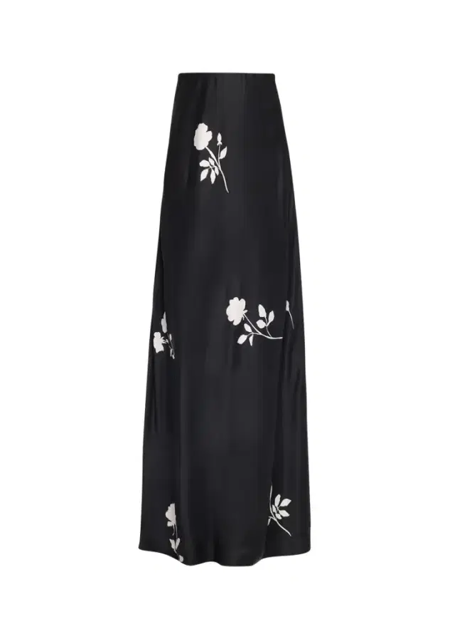 Lafayette 148 New York Bias-Cut Floral Maxi Skirt