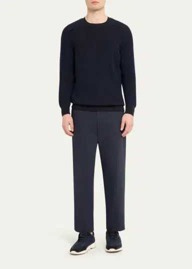 Sease Men's Dinghy Crewneck Cashmere Sweater | Thumbnail 2