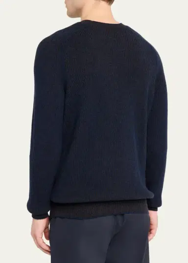 Sease Men's Dinghy Crewneck Cashmere Sweater | Thumbnail 3