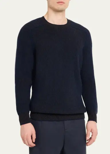 Sease Men's Dinghy Crewneck Cashmere Sweater | Thumbnail 4