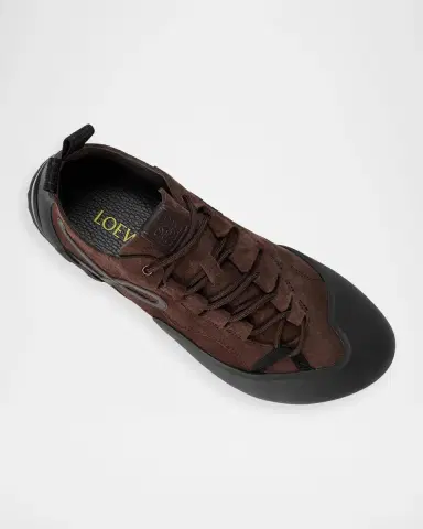 Loewe Men's Grip Suede Low-Top Sneakers | Thumbnail 6 Loewe Men's Grip Suede Low-Top Sneakers | Thumbnail 6
