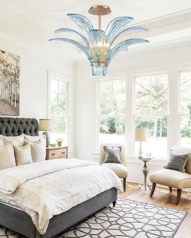 Arabela Lighting Fiore 33" 5-Light Semi-Flush Mount | Thumbnail 6 Arabela Lighting Fiore 33" 5-Light Semi-Flush Mount | Thumbnail 6