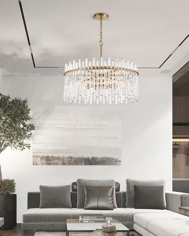 Arabela Lighting Icicles 30" 8-Light Chandelier | Thumbnail 5 Arabela Lighting Icicles 30" 8-Light Chandelier | Thumbnail 5