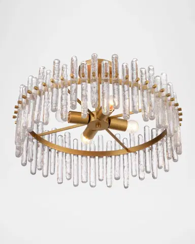 Arabela Lighting Icicles 21" 6-Light Semi-Flush Mount | Thumbnail 2 Arabela Lighting Icicles 21" 6-Light Semi-Flush Mount | Thumbnail 2