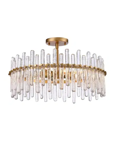 Arabela Lighting Icicles 21" 6-Light Semi-Flush Mount | Thumbnail 1 Arabela Lighting Icicles 21" 6-Light Semi-Flush Mount | Thumbnail 1