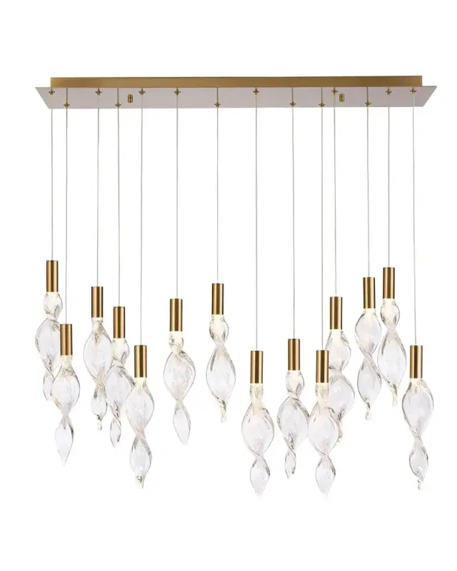 Arabela Lighting Aurora 50" 14-Light LED Linear Chandelier