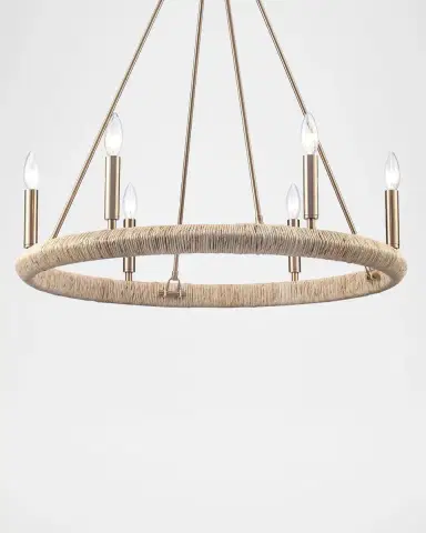 Arabela Lighting Cabana 28" 6-Light Chandelier | Thumbnail 3 Arabela Lighting Cabana 28" 6-Light Chandelier | Thumbnail 3