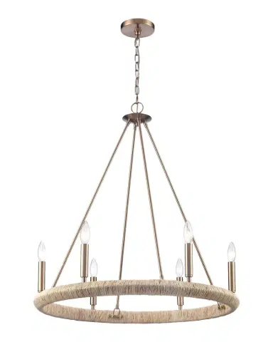 Arabela Lighting Cabana 28" 6-Light Chandelier | Thumbnail 1 Arabela Lighting Cabana 28" 6-Light Chandelier | Thumbnail 1