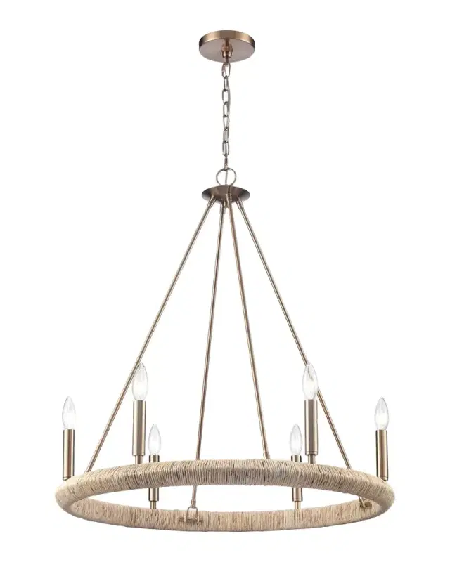 Arabela Lighting Cabana 28" 6-Light Chandelier
