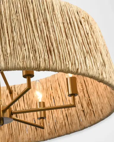 Arabela Lighting Cabana 26" 6-Light Chandelier | Thumbnail 3 Arabela Lighting Cabana 26" 6-Light Chandelier | Thumbnail 3