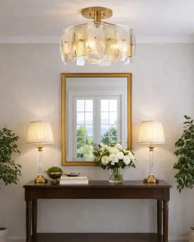 Arabela Lighting Strata 24" 6-Light Semi-Flush Mount | Thumbnail 6 Arabela Lighting Strata 24" 6-Light Semi-Flush Mount | Thumbnail 6