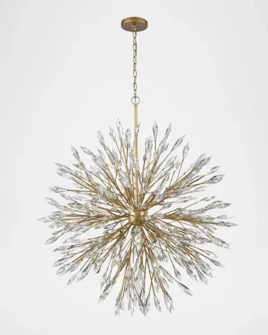Arabela Lighting Crystal Fusion 42" 12-Light Chandelier | Thumbnail 2 Arabela Lighting Crystal Fusion 42" 12-Light Chandelier | Thumbnail 2