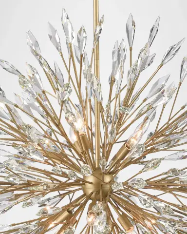 Arabela Lighting Crystal Fusion 42" 12-Light Chandelier | Thumbnail 3 Arabela Lighting Crystal Fusion 42" 12-Light Chandelier | Thumbnail 3