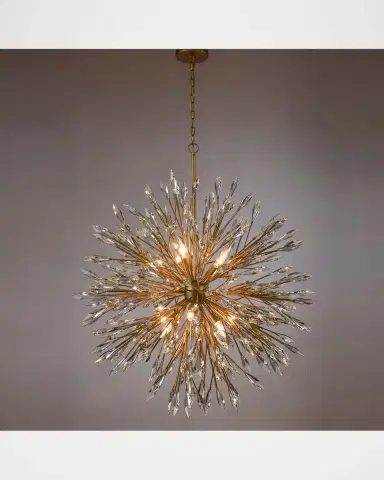 Arabela Lighting Crystal Fusion 42" 12-Light Chandelier | Thumbnail 6 Arabela Lighting Crystal Fusion 42" 12-Light Chandelier | Thumbnail 6