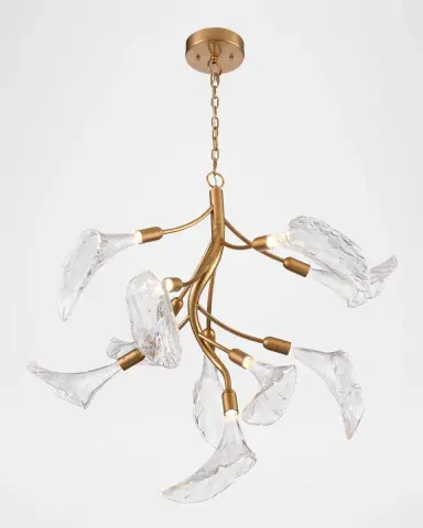 Arabela Lighting Calla 35" 10-Light LED Chandelier | Thumbnail 2
