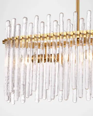 Arabela Lighting Icicles 45" 6-Light Linear Chandelier | Thumbnail 2 Arabela Lighting Icicles 45" 6-Light Linear Chandelier | Thumbnail 2