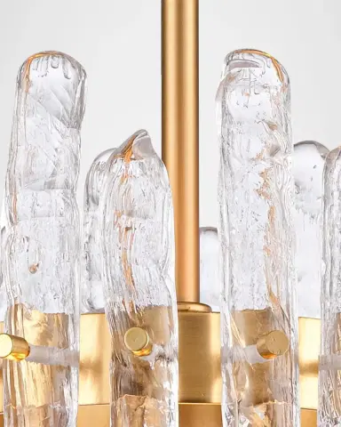 Arabela Lighting Icicles 45" 6-Light Linear Chandelier | Thumbnail 3 Arabela Lighting Icicles 45" 6-Light Linear Chandelier | Thumbnail 3